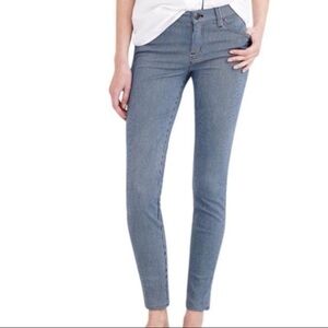 J. Crew Railroad Stripe Toothpick Skinny Denim Jeans